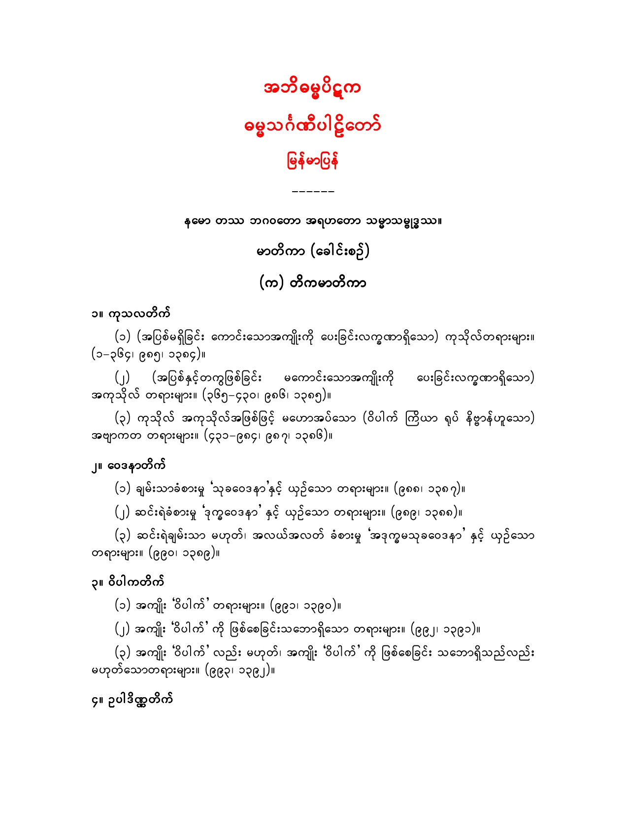 အဘိဓမၼပိဋက - ဓမၼသဂၤဏီပါဠိေတာ္ျမန္မာျပန္.pdf